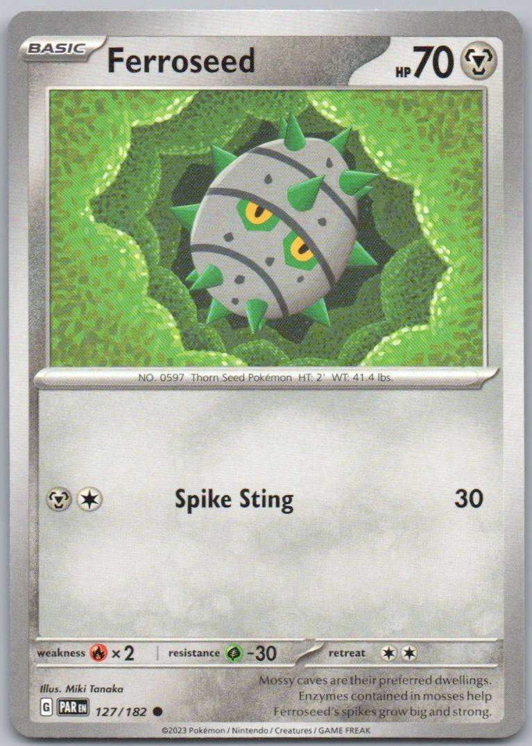 Ferroseed 127 Normal Steel Card - Paradox Rift
