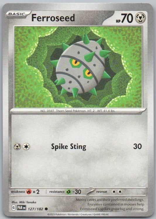 Ferroseed 127 Normal Steel Card - Paradox Rift