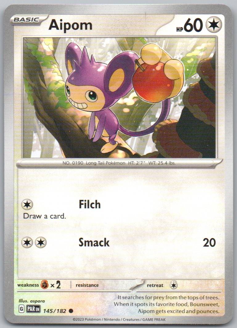 Aipom 145 Normal Colorless Card - Paradox Rift