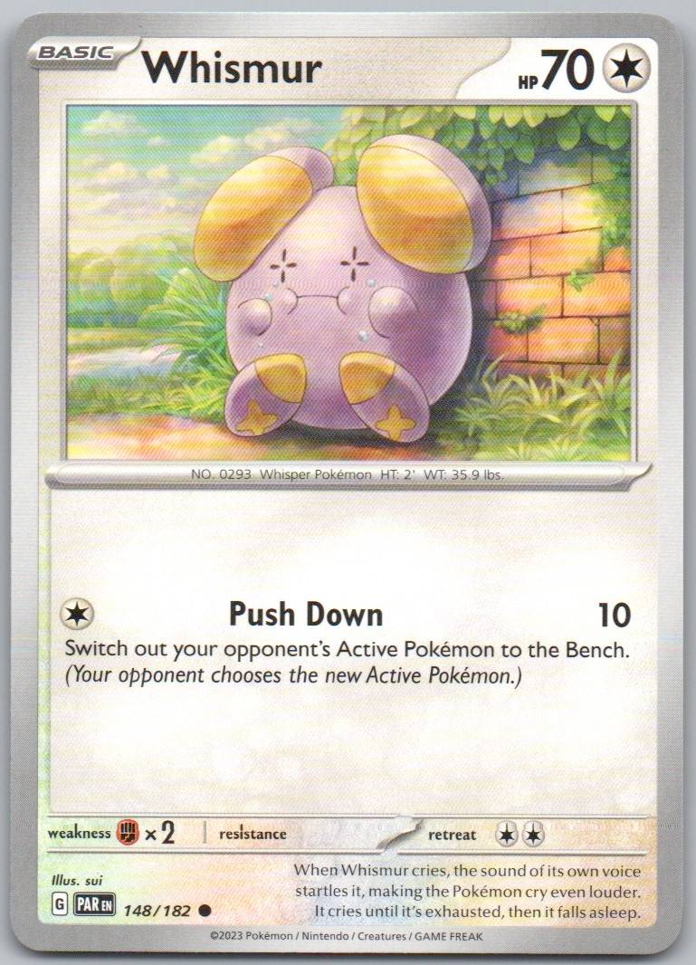 Whismur 148 Normal Colorless Card - Paradox Rift