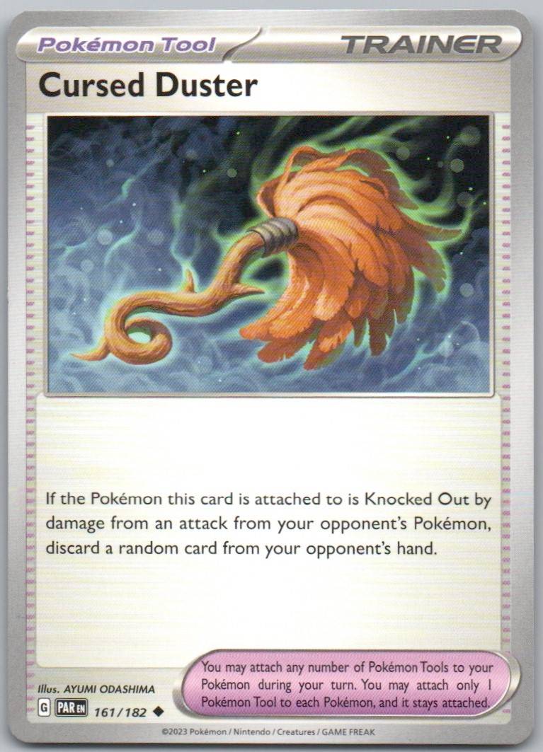 Cursed Duster 161 Normal Trainer Card - Paradox Rift