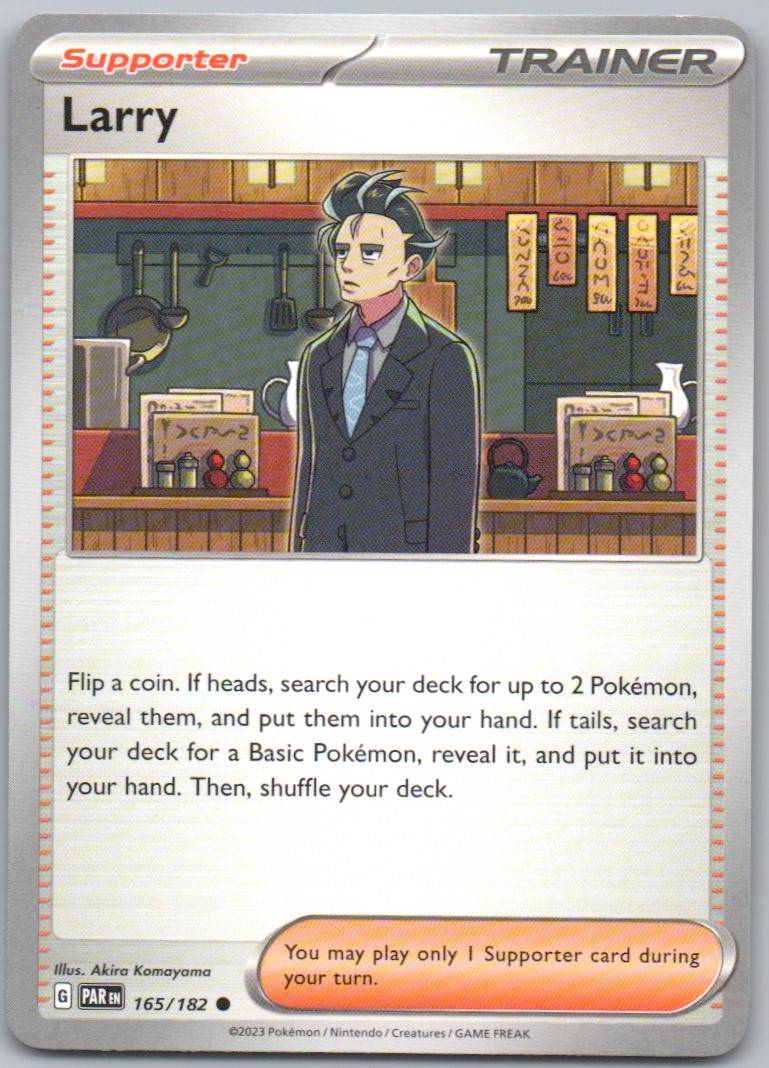 Larry 165 Normal Trainer Card - Paradox Rift