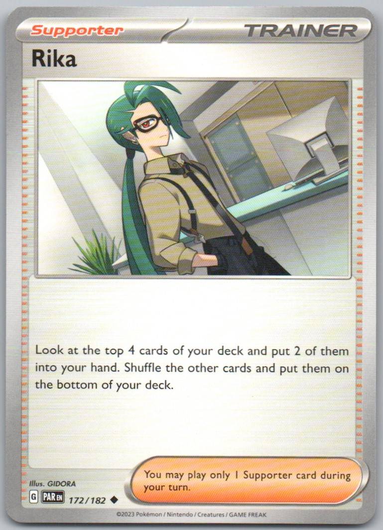 Rika 172 Normal Trainer Card - Paradox Rift