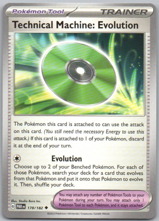 Technical Machine: Evolution 178 Normal Trainer Card - Paradox Rift