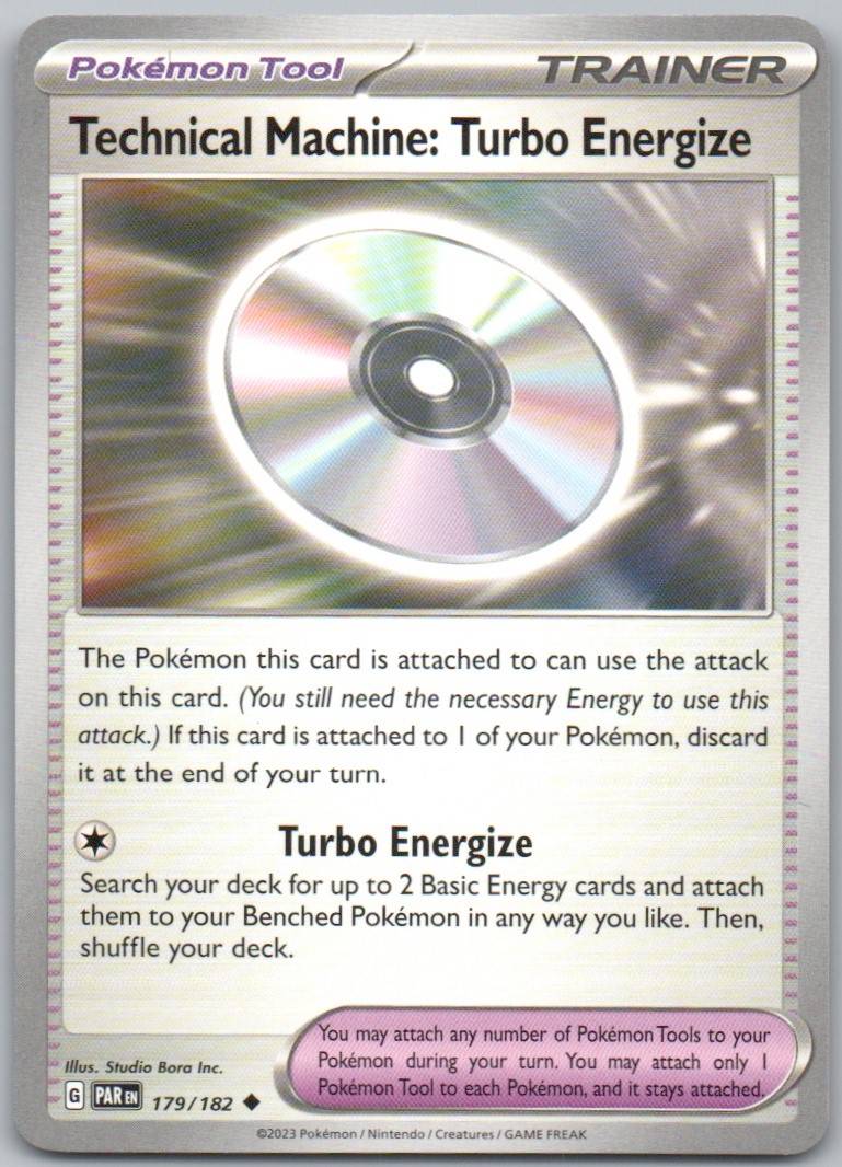 Technical Machine: Turbo Energize 179 Normal Trainer Card - Paradox Rift