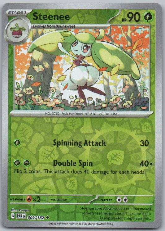 Steenee 009 Reverse Holo Grass Card - Paradox Rift