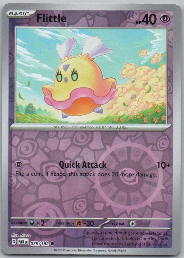 Flittle 079 Reverse Holo Psychic Card - Paradox Rift
