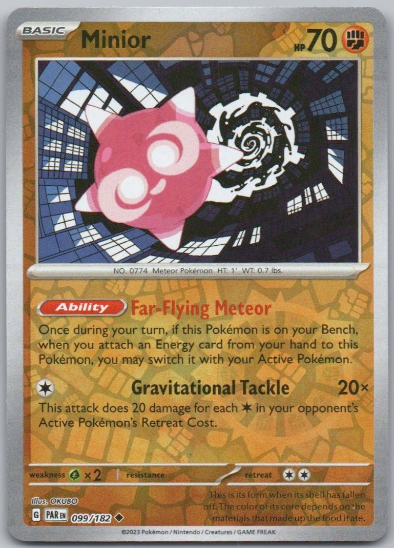 Minior 099 Reverse Holo Fighting Card - Paradox Rift