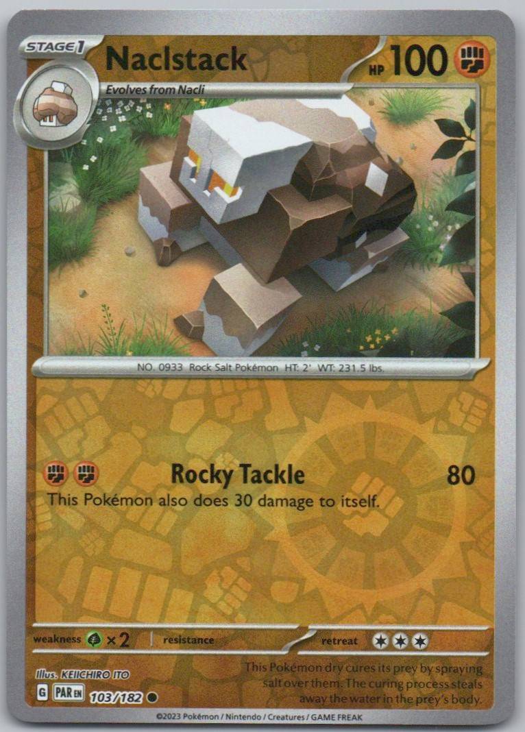 Naclstack 103 Reverse Holo Fighting Card - Paradox Rift