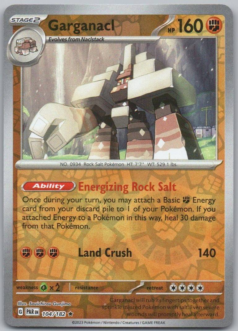 Gargancal 104 Reverse Holo Fighting Card - Paradox Rift