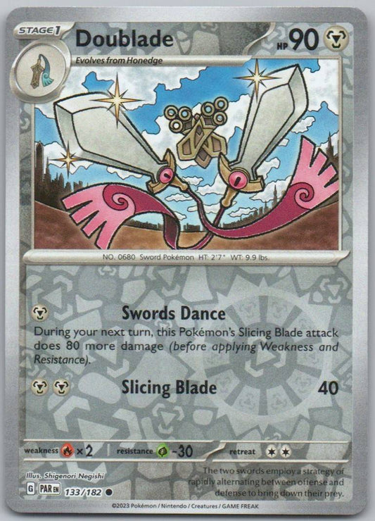 Doublade 133 Reverse Holo Steel Card - Paradox Rift