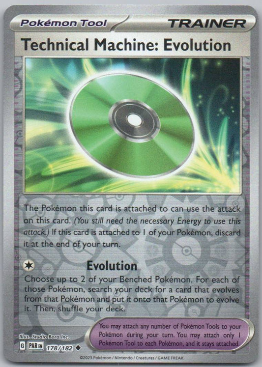 Technical Machine: Evolution 178 Reverse Holo Lightning Card - Paradox Rift