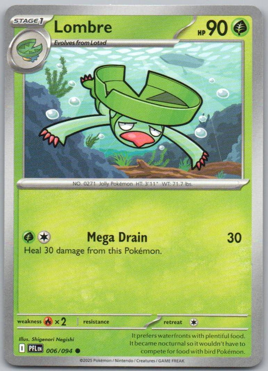 Lombre 006 Normal Grass Card - Phantasmal Flames