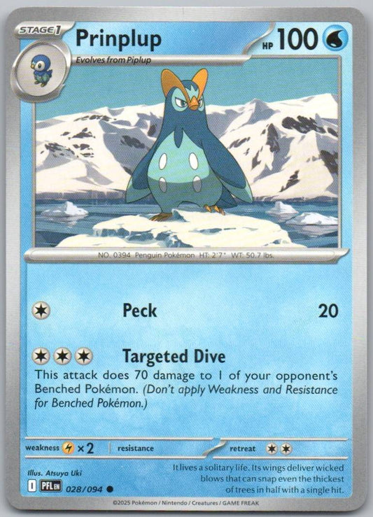 Prinplup 028 Normal Water Card - Phantasmal Flames