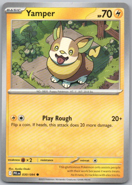 Yamper 030 Normal Lightning Card - Phantasmal Flames