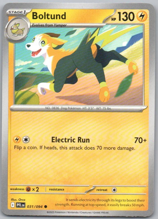 Boltund 031 Normal Lightning Card - Phantasmal Flames