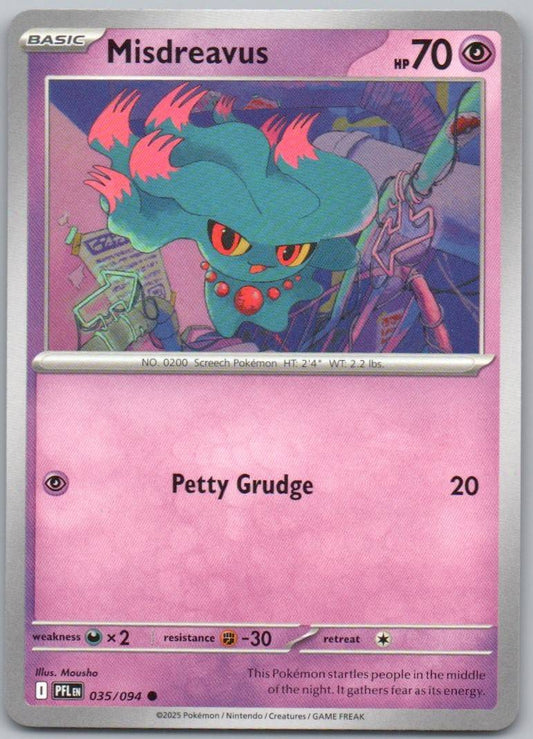 Misdreavus 035 Normal Psychic Card - Phantasmal Flames