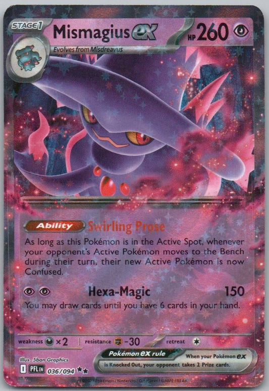 Mismagius EX 036 Holo Psychic Card - Phantasmal Flames