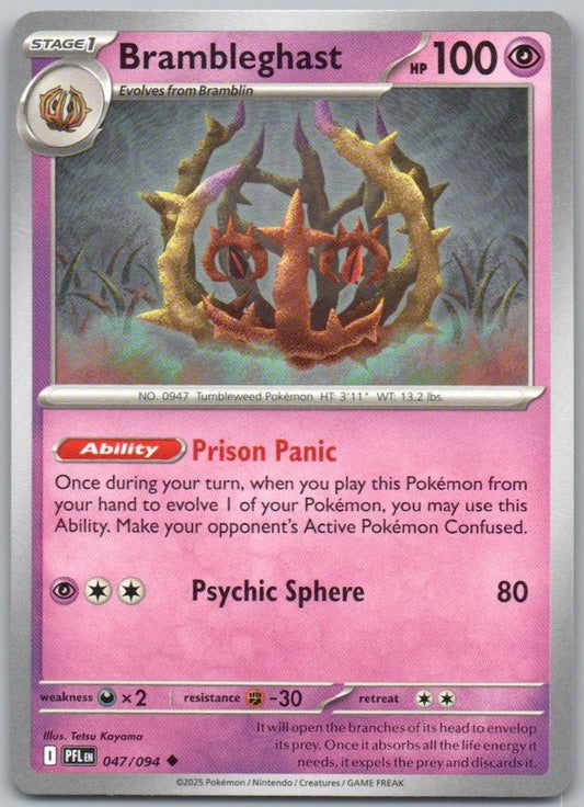 Brambleghast 047 Normal Psychic Card - Phantasmal Flames