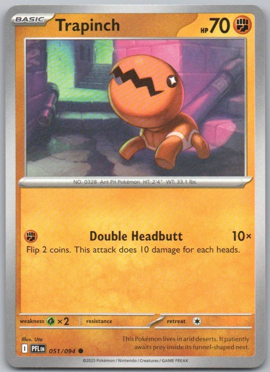 Trapinch 051 Normal Fighting Card - Phantasmal Flames