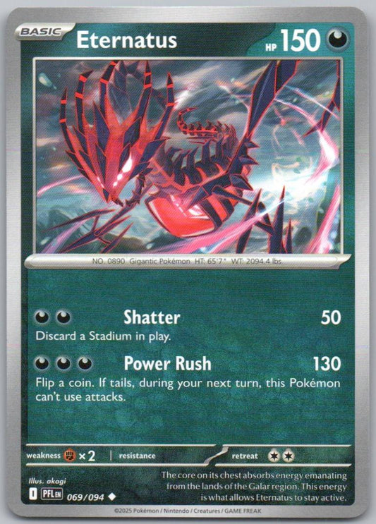 Eternatus 069 Normal Darkness Card - Phantasmal Flames