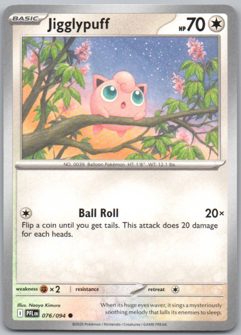 Jigglypuff 076 Normal Colorless Card - Phantasmal Flames