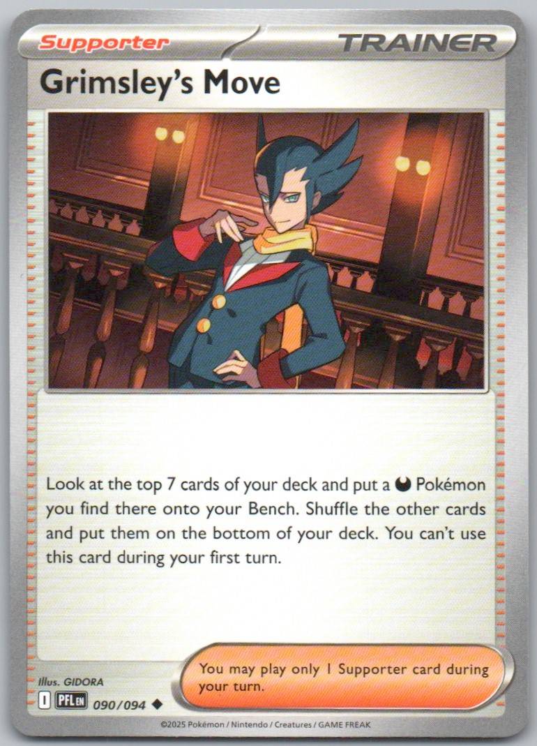 Grimsley's Move 090 Normal Trainer Card - Phantasmal Flames