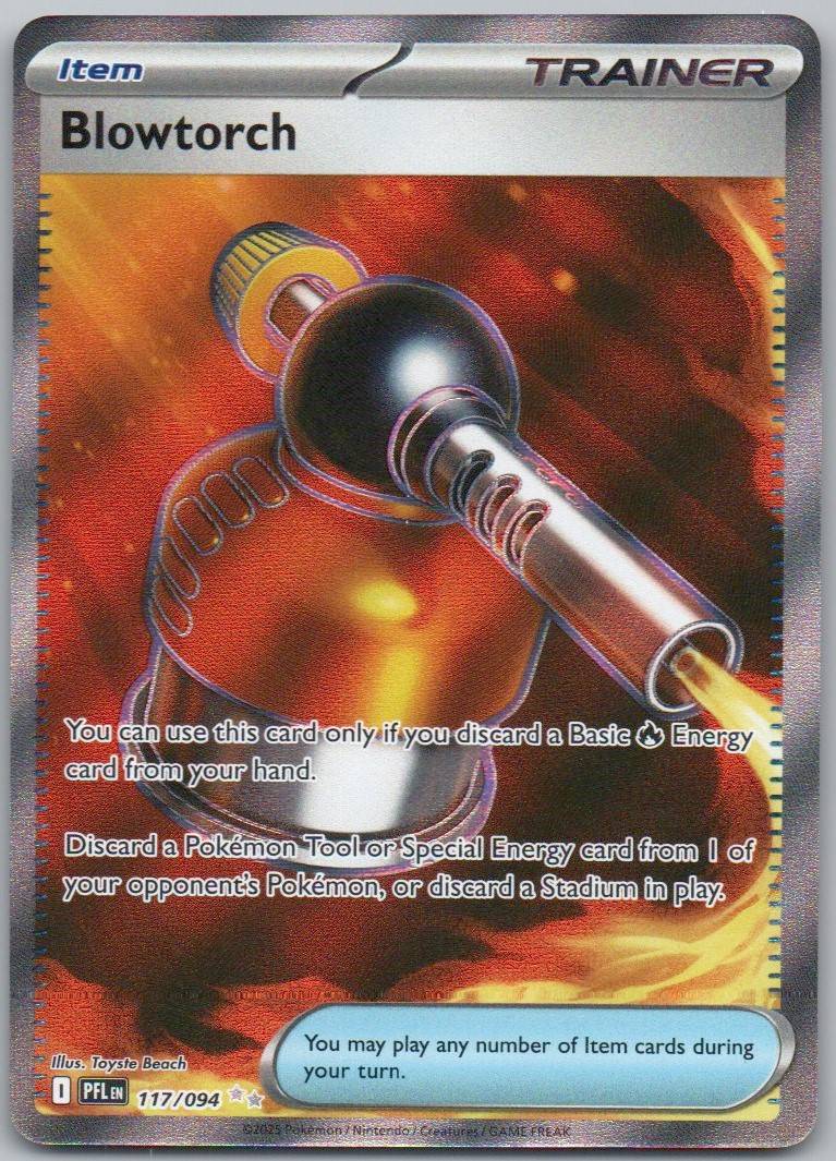 Blowtorch 117 Holo Trainer Card - Phantasmal Flames