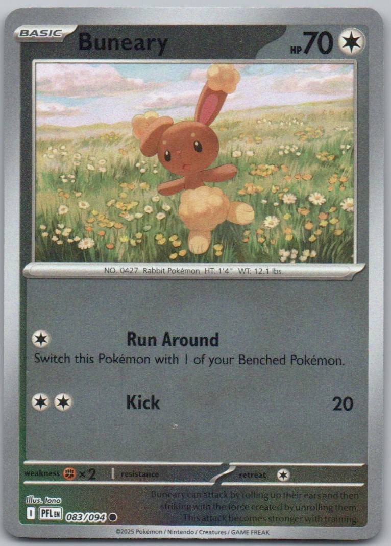 Buneary 083 Reverse Holo Colorless Card - Phantasmal Flames