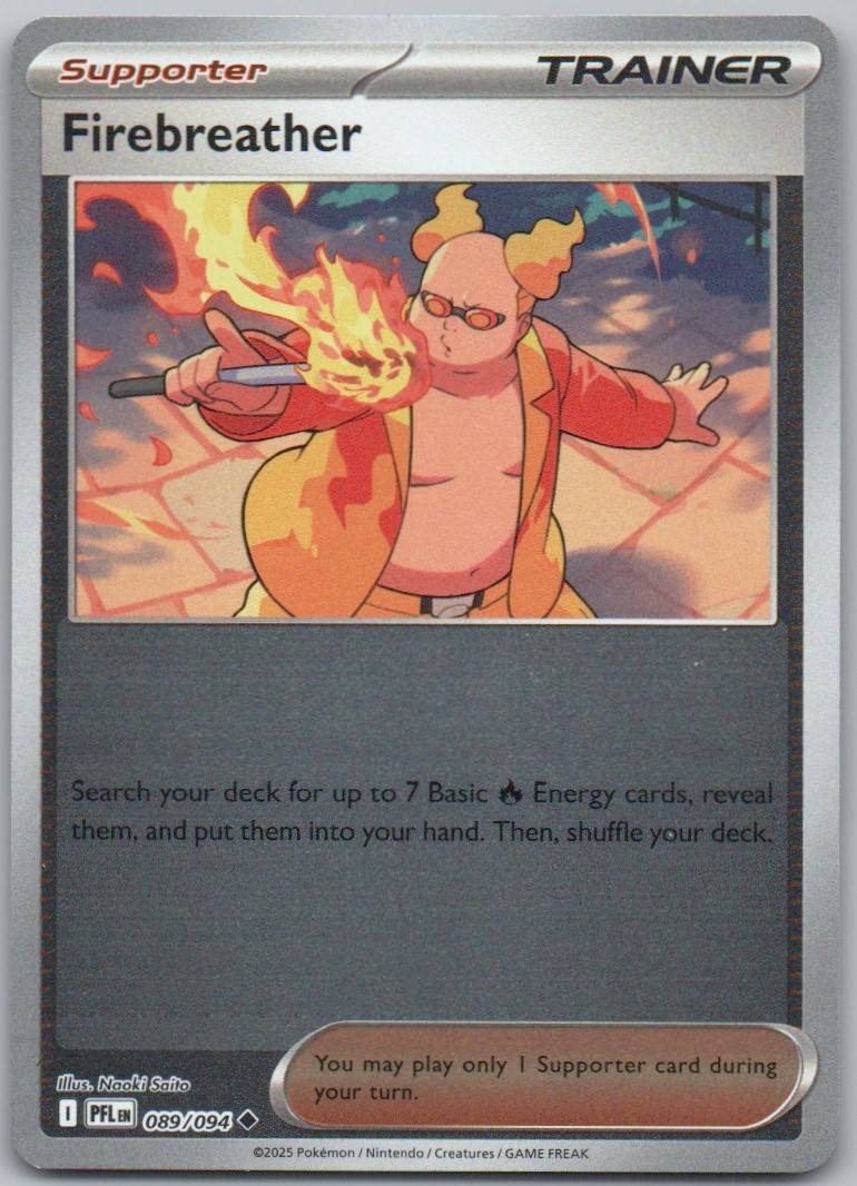 Firebreather 089 Reverse Holo Trainer Card - Phantasmal Flames