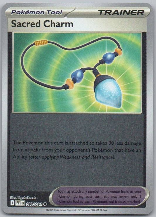 Sacred Charm 093 Reverse Holo Trainer Card - Phantasmal Flames