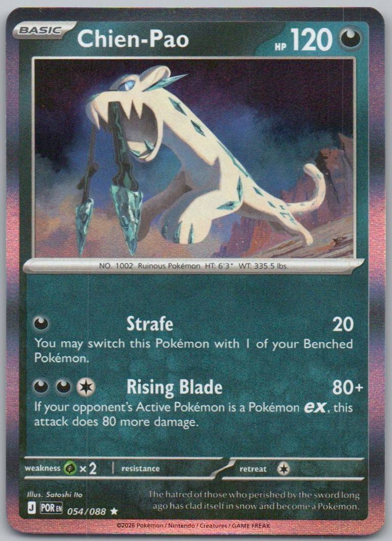 Chien-Pao 054 Holo Darkness Card - Perfect Order