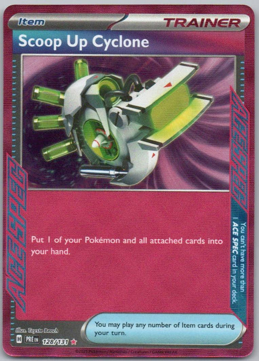 Scoop Up-Cyclone 128 Holo Colorless Card - Prismatic Evolutions