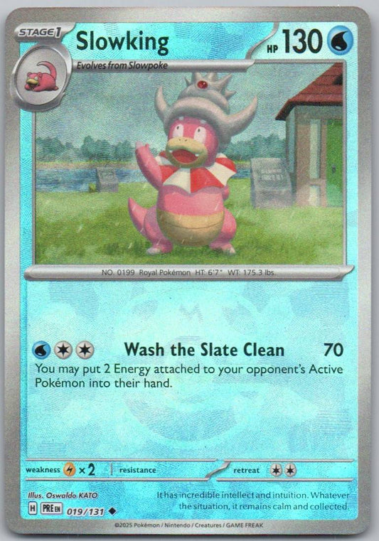 Slowpoke 018 Master Ball Water Card - Prismatic Evolutions