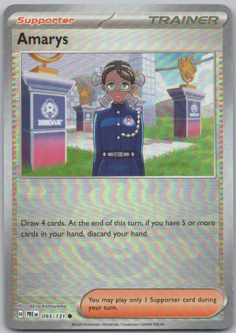 Amarys 093 Poke Ball Trainer Card - Prismatic Evolutions