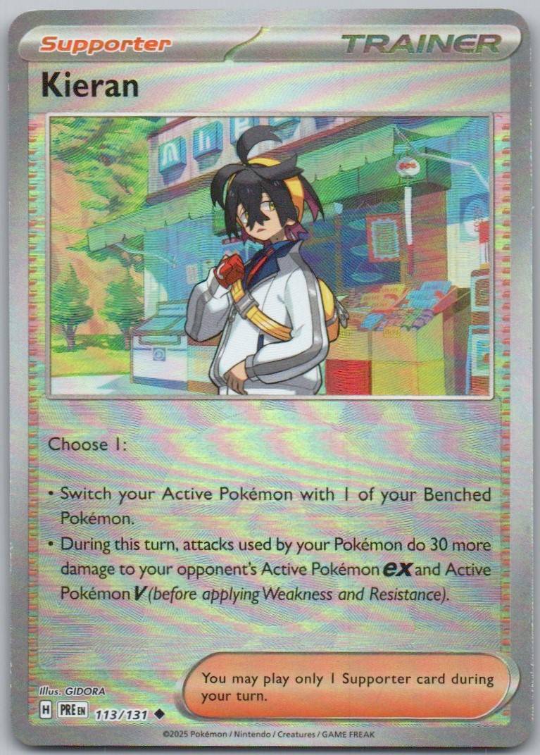 Kieran 113 Poke Ball Trainer Card - Prismatic Evolutions