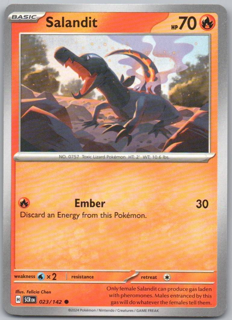 Salandit 023 Normal Fire Card - Stellar Crown