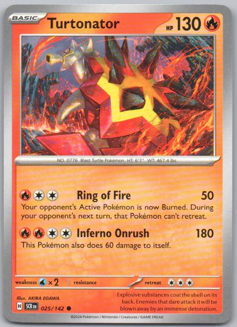 Turtonator 025 Normal Fire Card - Stellar Crown
