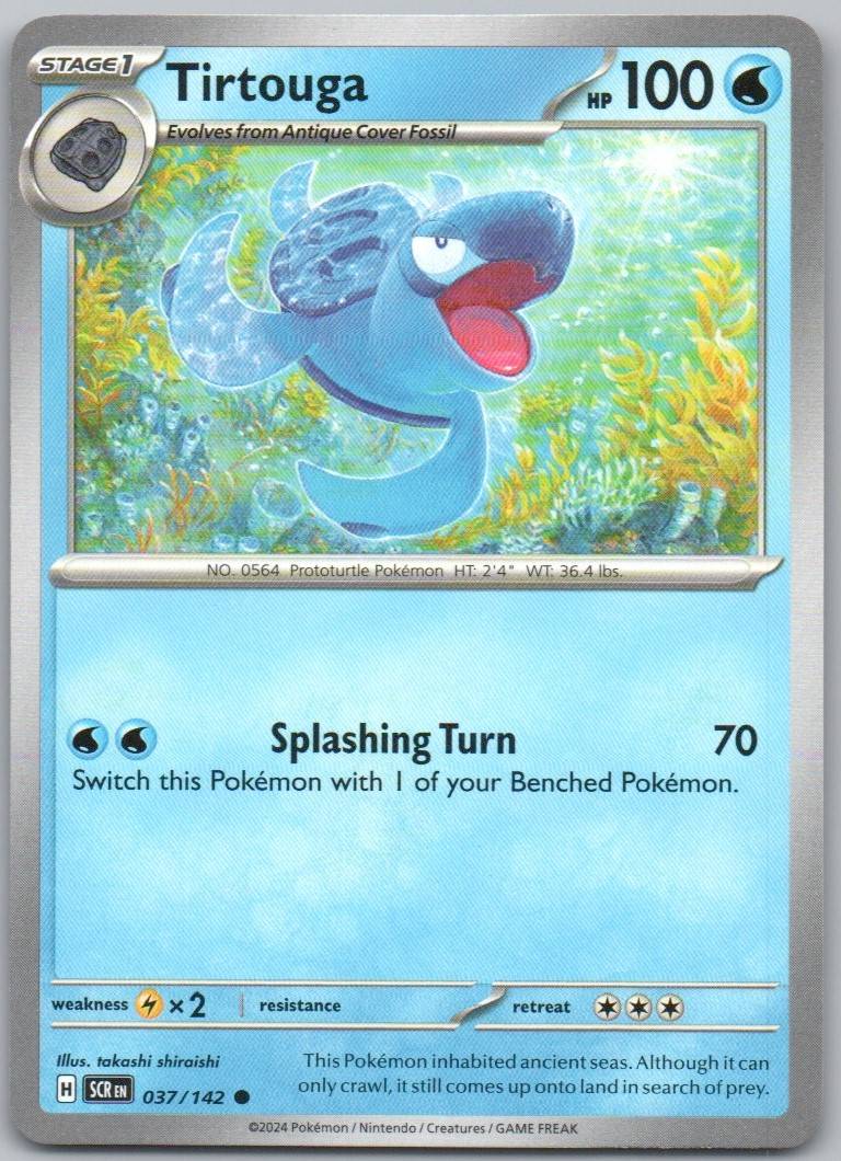Tirtouga 037 Normal Water Card - Stellar Crown