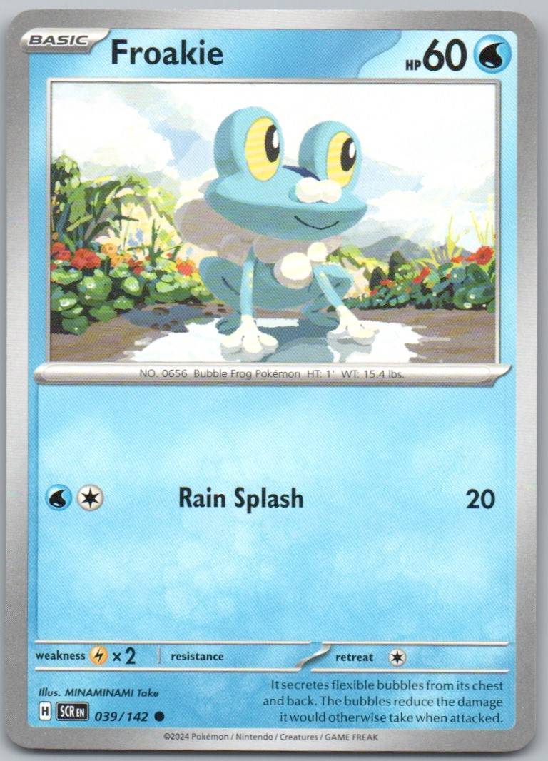Froakie 039 Normal Water Card - Stellar Crown