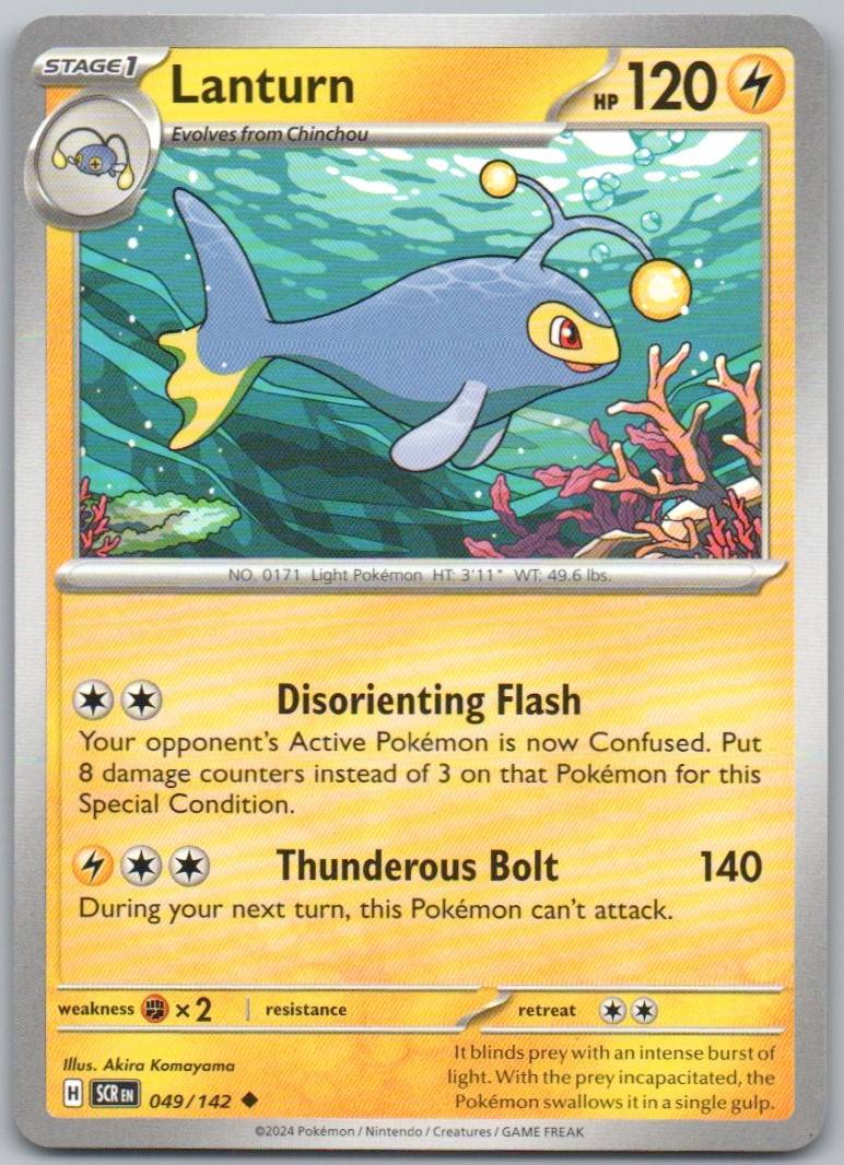 Lanturn 049 Normal Lightning Card - Stellar Crown