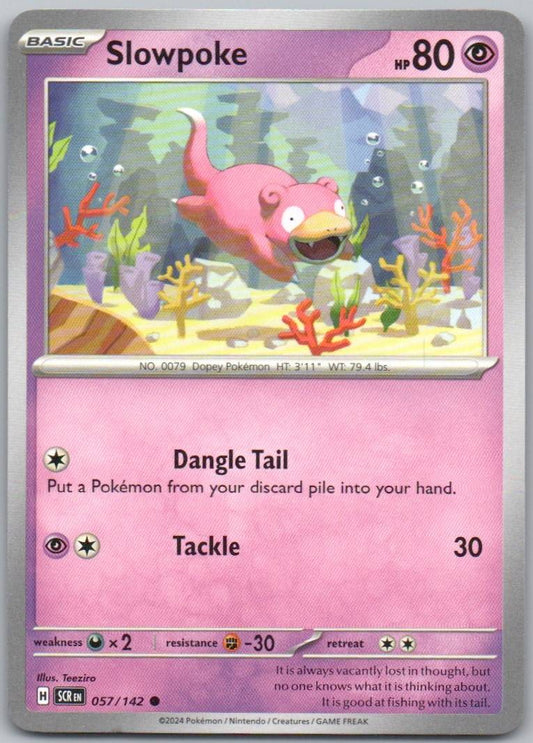 Slowpoke 057 Normal Psychic Card - Stellar Crown