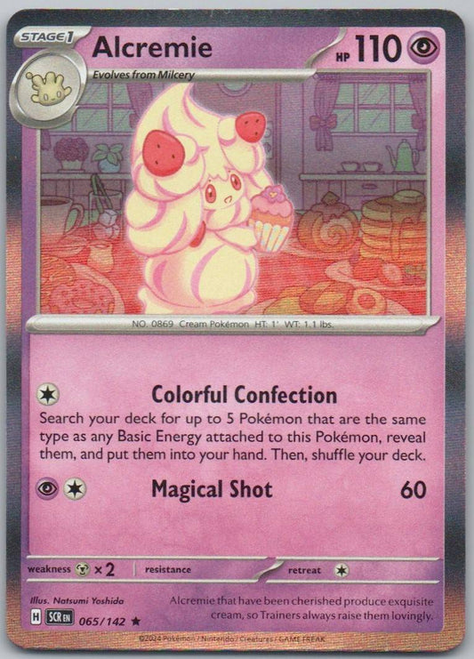 Alcremie 065 Holo Psychic Card - Stellar Crown