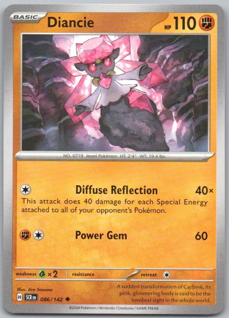 Diancie 086 Normal Fighting Card - Stellar Crown