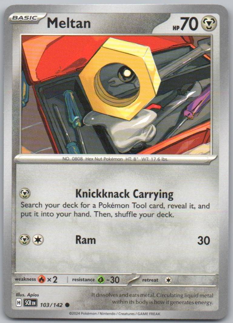 Meltan 103 Normal Steel Card - Stellar Crown