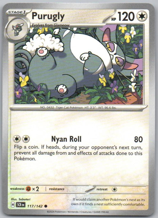 Purugly 117 Normal Colorless Card - Stellar Crown