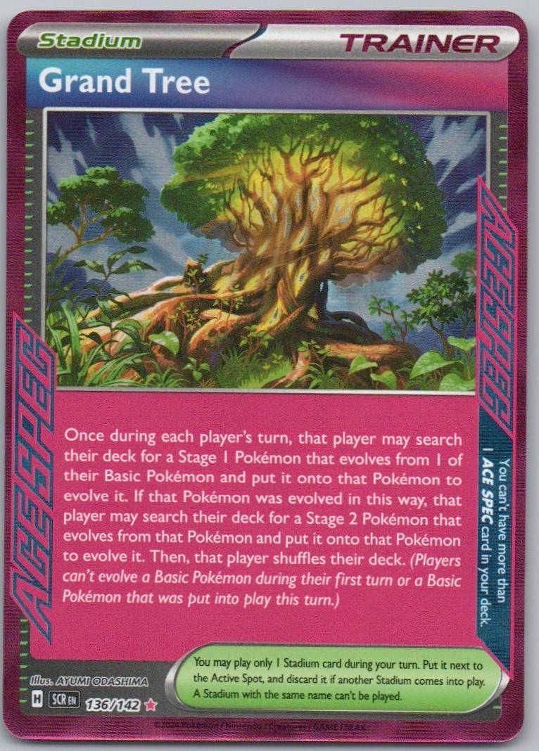 Grand Tree 136 Holo Trainer Card - Stellar Crown