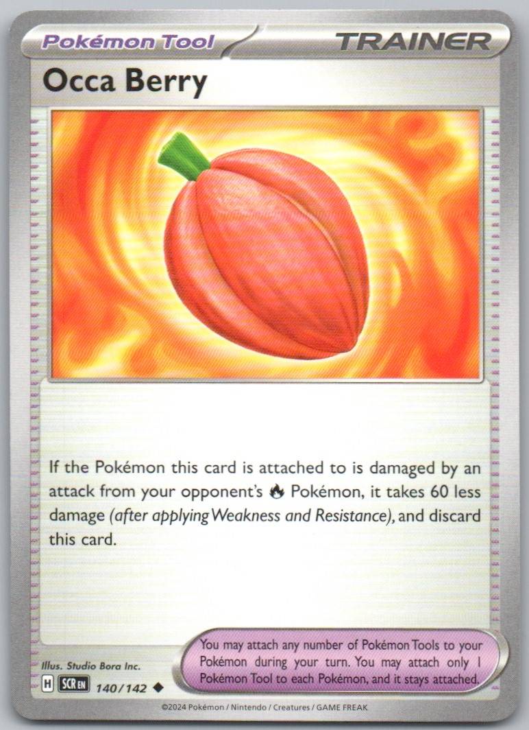 Occa Berry 140 Normal Trainer Card - Stellar Crown