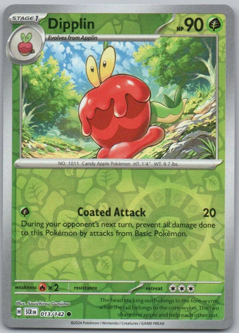Dipplin 013 Reverse Holo Grass Card - Stellar Crown
