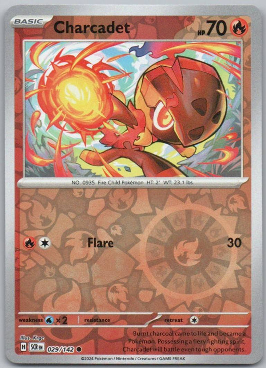 Charcadet 029 Reverse Holo Fire Card - Stellar Crown